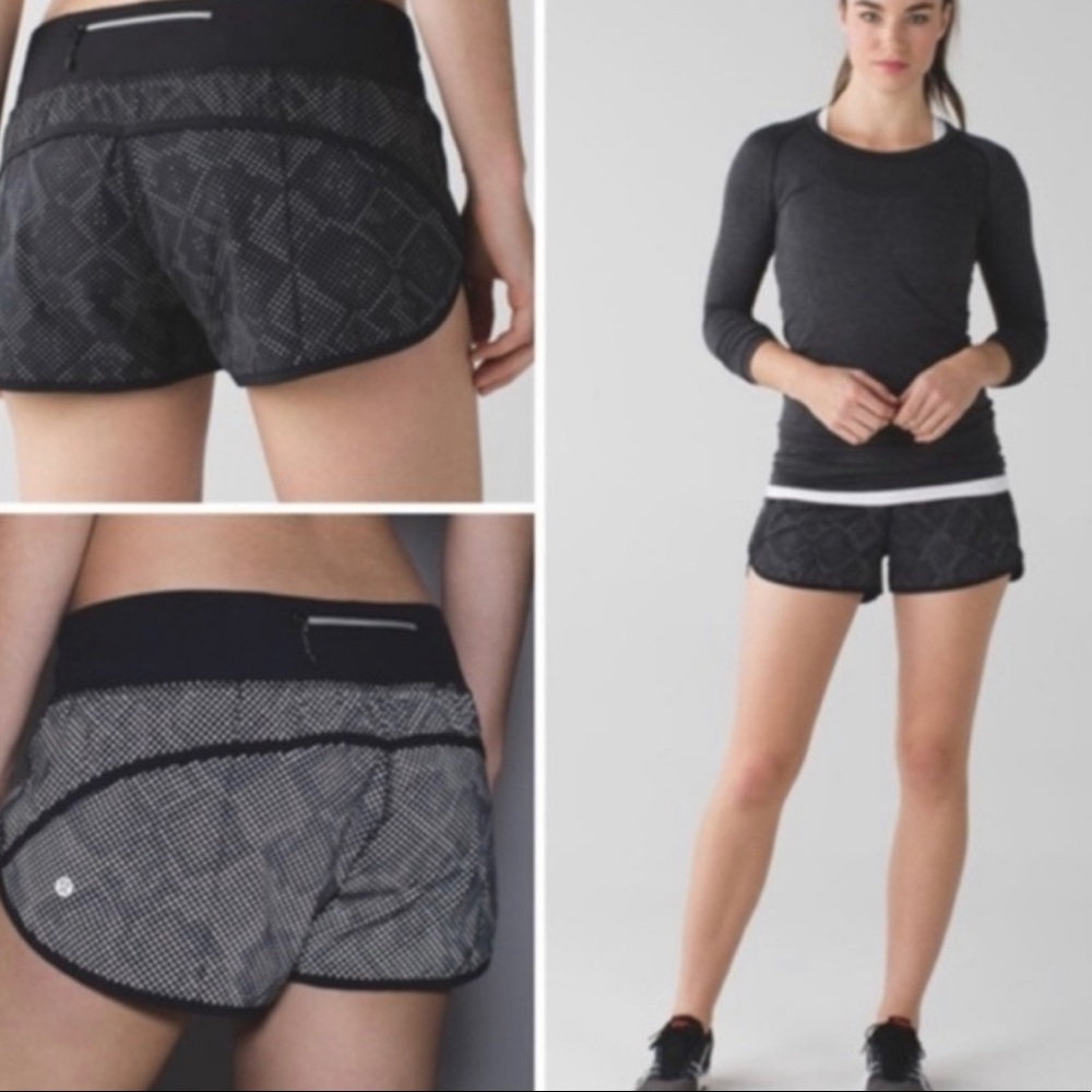 Lululemon Speed Short Ravish Reptile Silver Black - Picture 2 of 12